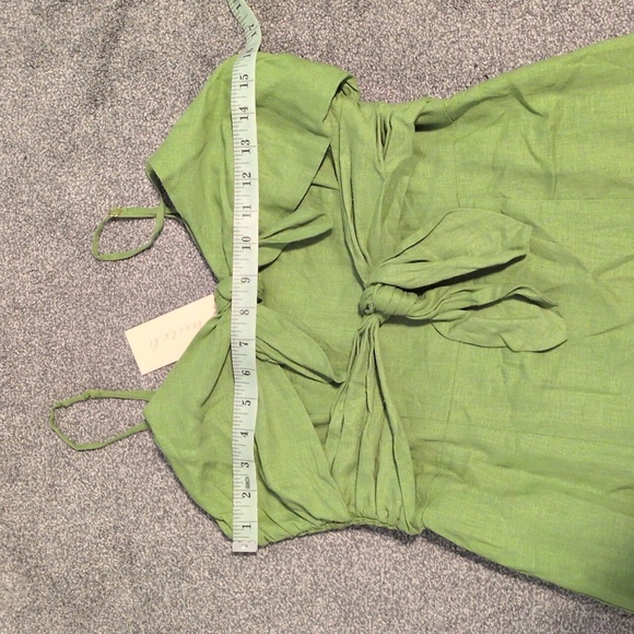 NWT Hutch Bow Linen Midi Dress Size Medium - Picture 5 of 8